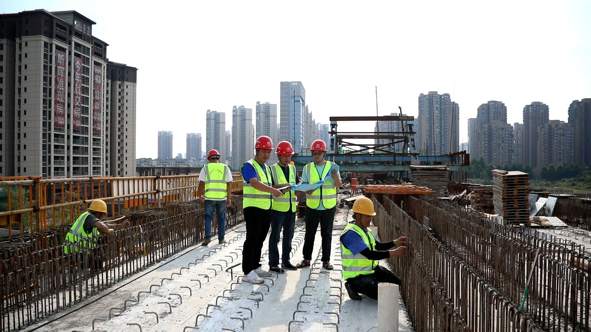 重慶市域快線璧銅線節點工程全力沖刺銅梁站建設